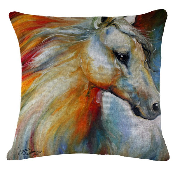 Printed Pillow Horse