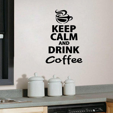 Coffee Tagline Wall Sticker