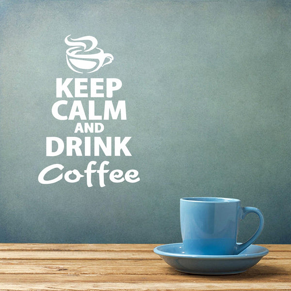 Coffee Tagline Wall Sticker