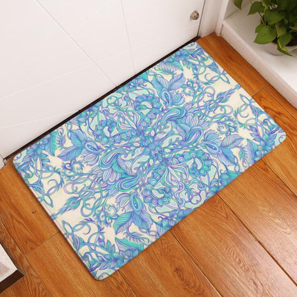 All Around Floral Floor Mat