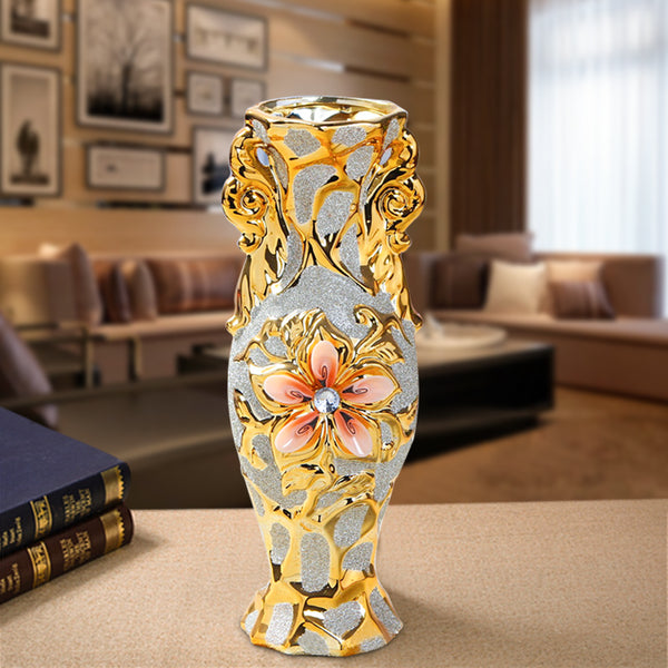 Gold Plated Flower Vase