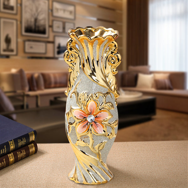 Gold Plated Flower Vase
