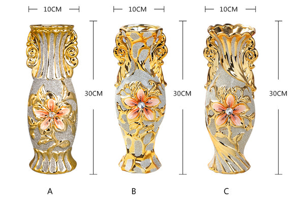 Gold Plated Flower Vase