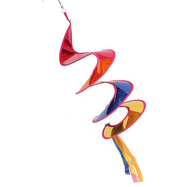 Delightful Rainbow Spiral Wind Spinner