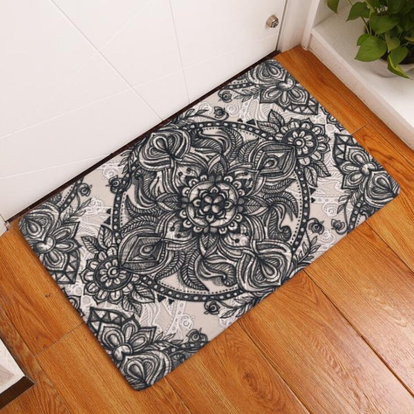 All Around Floral Floor Mat