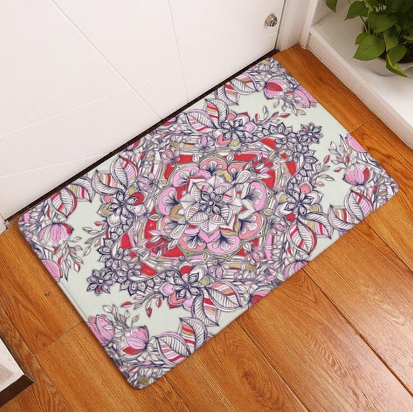 All Around Floral Floor Mat