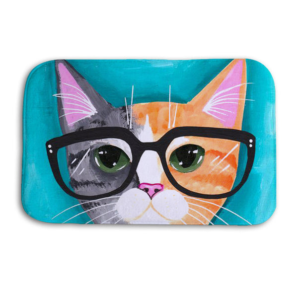 Printed Cat Kitchen Carpet