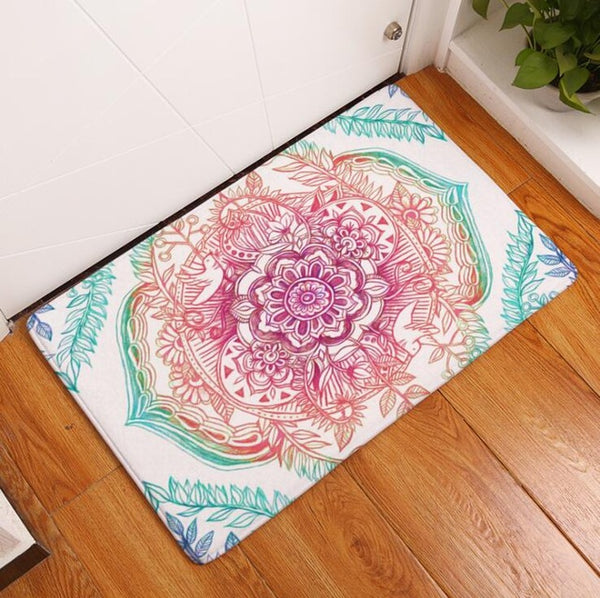 All Around Floral Floor Mat