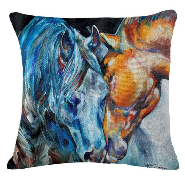 Printed Pillow Horse