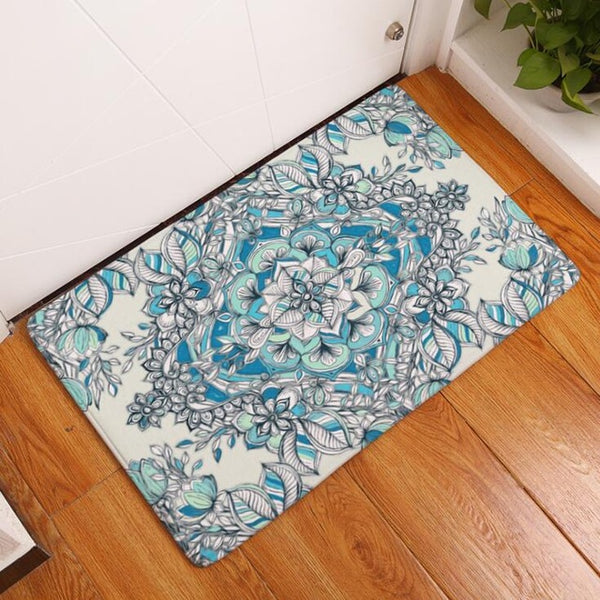 All Around Floral Floor Mat