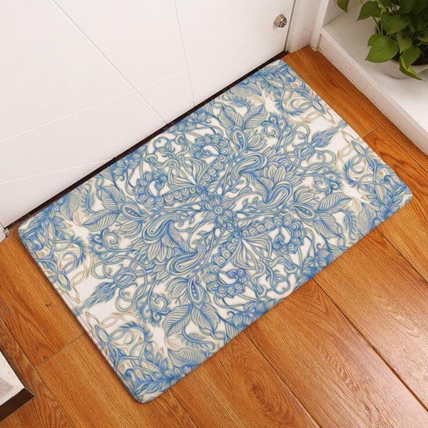 All Around Floral Floor Mat