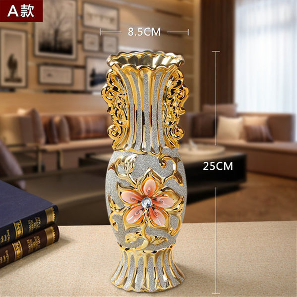 Gold Plated Flower Vase