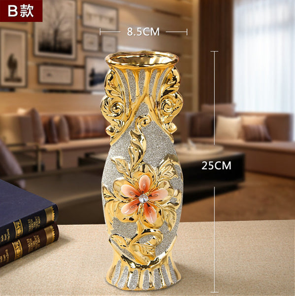 Gold Plated Flower Vase