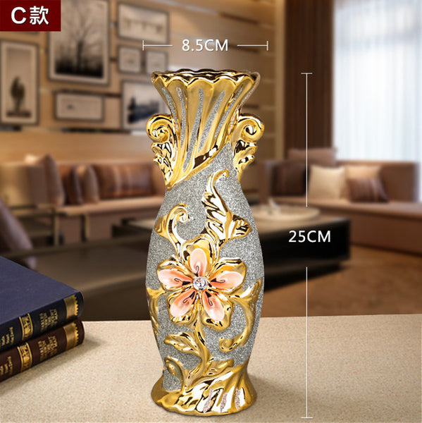 Gold Plated Flower Vase